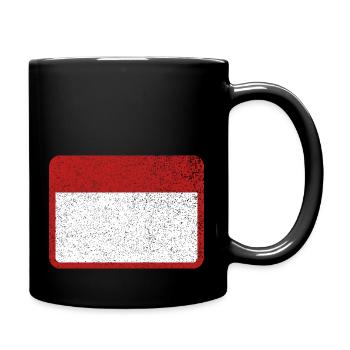 Plate Name plate Tin plate Warning Attention - Full Colour Mug - black - Right