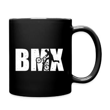 BMX Kinder Jungen Mädchen - Tasse einfarbig - Schwarz - Rechts