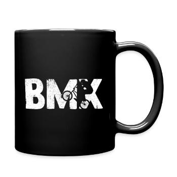 BMX Fahrrad Fans Geschenk Jungs Jugend Fahrrad BMX - Tasse einfarbig - Schwarz - Rechts
