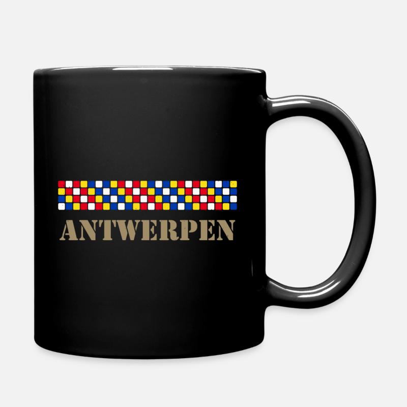 Antwerpen - Tasse einfarbig - Schwarz