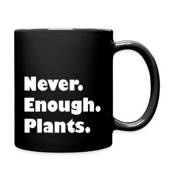 Never enough plants - Full Colour Mug - black - Right