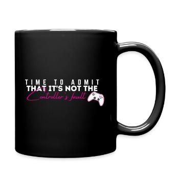 The controller's fault - Full Colour Mug - black - Right