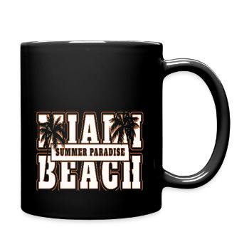 Neon Anime Retro Vintage Cool Pink NGE - Tasse einfarbig - Schwarz - Rechts