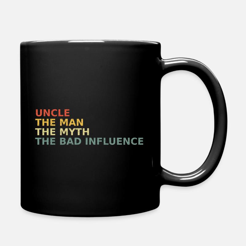 Uncle The Bad Influence - Tasse einfarbig - Schwarz