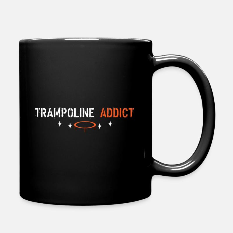 Trampolin-Süchtige - Tasse einfarbig - Schwarz