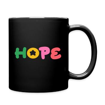 Hope, positive thinking - Full Colour Mug - black - Right