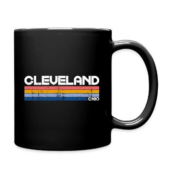 Vintage 70s 80s Style Cleveland, OH - Mug uni - noir - Droite