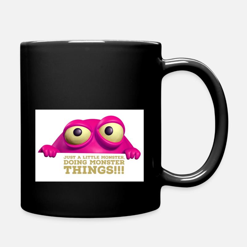 Mighty monsters - Full Colour Mug - black