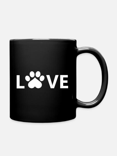 Hund Dog - Tasse einfarbig - Schwarz