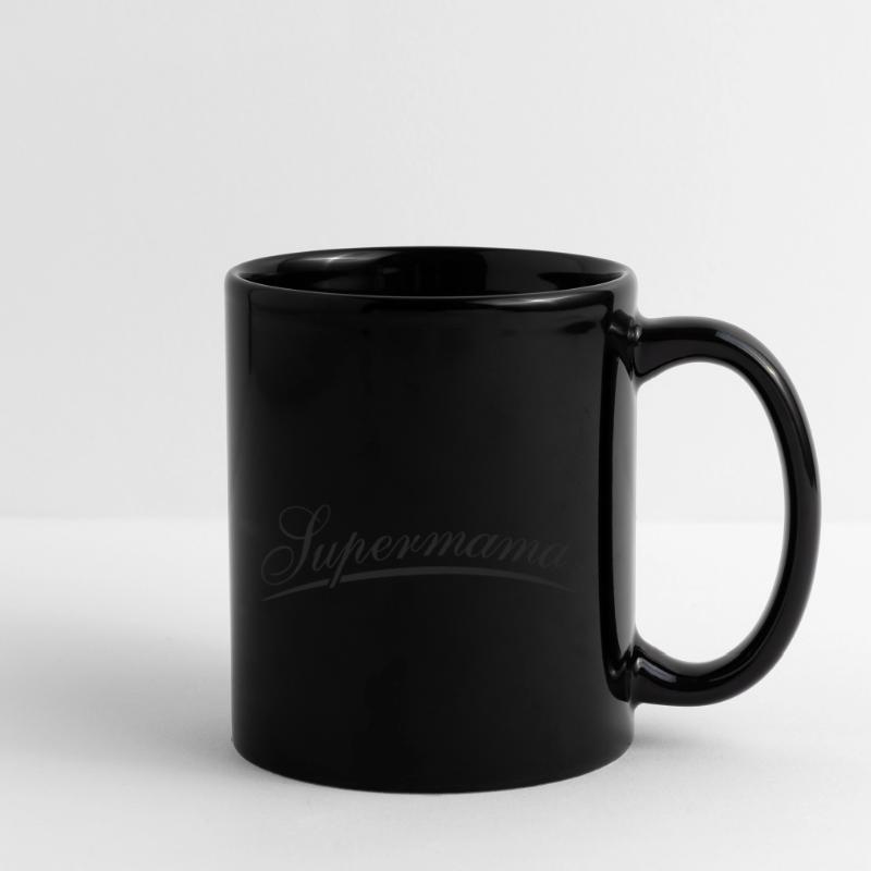 Supermama lettering in cursive script Full Colour Mug