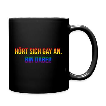Schullehrer Lehrer - Tasse einfarbig - Schwarz - Rechts