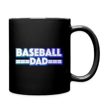 Baseball Dad - Papa Lustig - Tasse einfarbig - Schwarz - Rechts