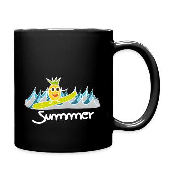 Pineapple Summer - Full Colour Mug - black - Right