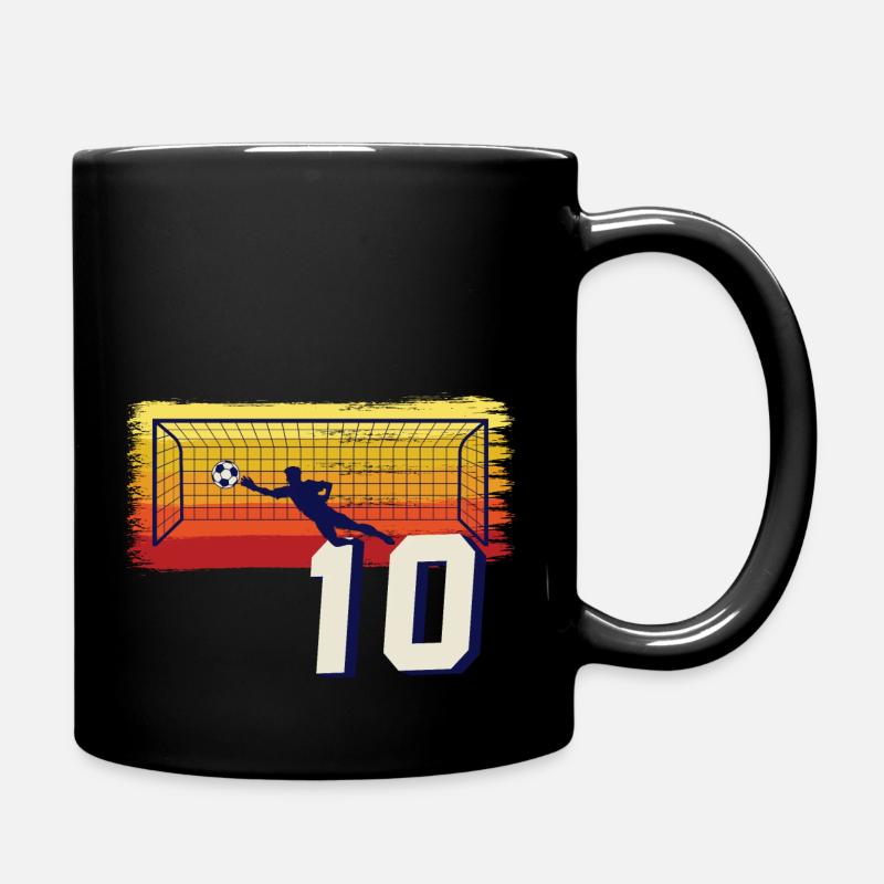 Fußball Torwart 10. Geburtstag Keeper - Tasse einfarbig - Schwarz