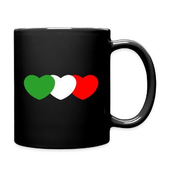 Italie coeur - Mug uni - noir - Droite