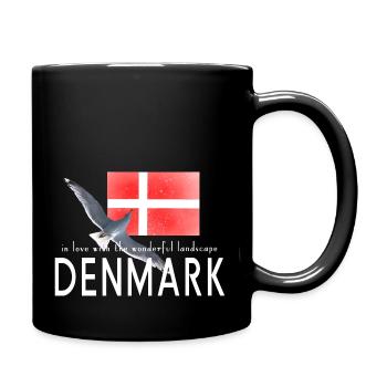 Danemark Danmark Seagull - Mug uni - noir - Droite
