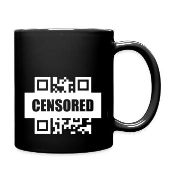 Lustiges Bild Witzig Humor Geschenkidee - Tasse einfarbig - Schwarz - Rechts