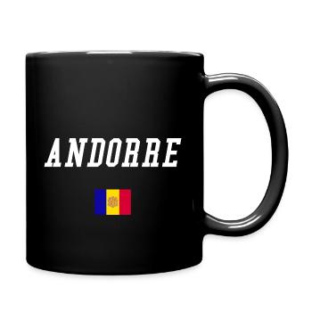 andorre - Mug uni - noir - Droite