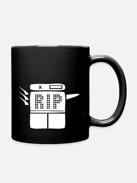 RIP COPIER | Klimawandel Kopien Killen - Tasse einfarbig - Schwarz