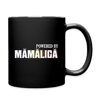 Propulsé par Mamaliga Proud Romanian Romania Pride - Mug uni - noir - Droite
