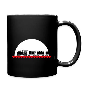 Railroad, Locomotive, Model Railway, Train - Full Colour Mug - black - Right