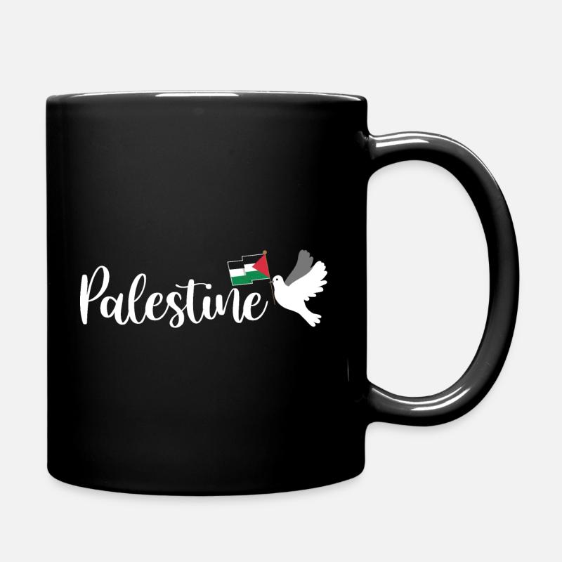 Dawlat Filastin Love Drapeau Palestine - Mug uni - noir