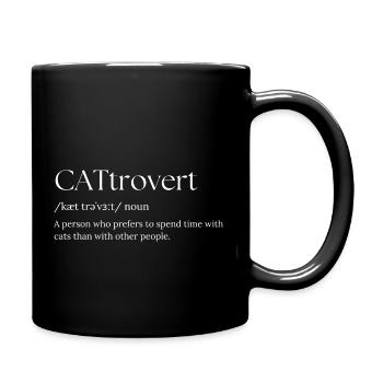 Cattrovert - Full Colour Mug - black - Right