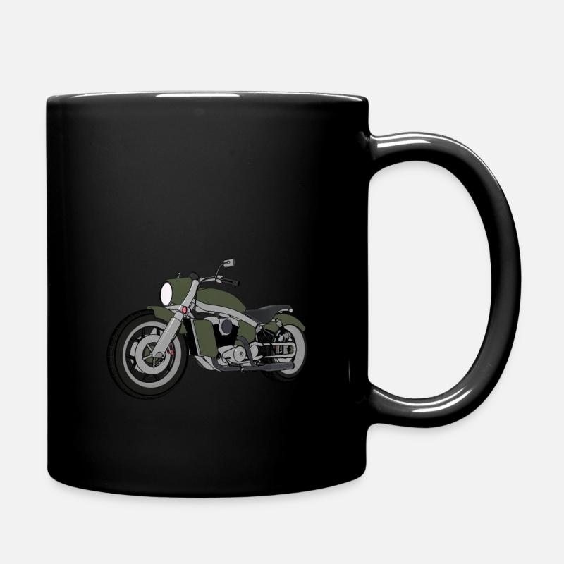motorrad - Tasse einfarbig - Schwarz