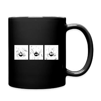 Beth the Spider - Die Party (Version ohne Text) - Tasse einfarbig - Schwarz - Rechts