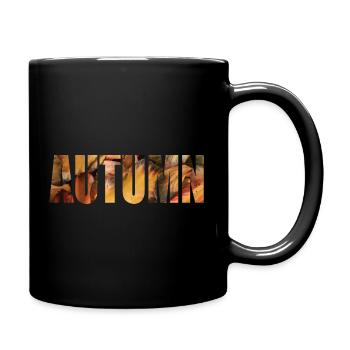 Automne - Mug uni - noir - Droite