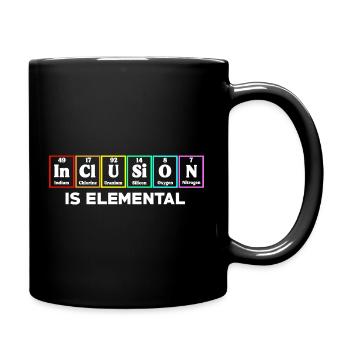 Inklusion ist elementar LGBT-Flagge Gay Pride Month - Tasse einfarbig - Schwarz - Rechts
