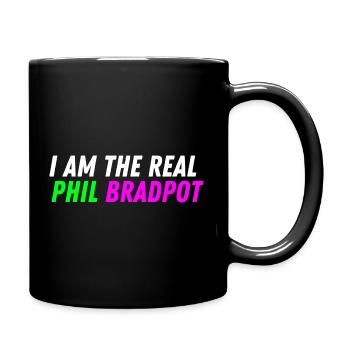 Echter Phil Bradpot - Tasse einfarbig - Schwarz - Rechts