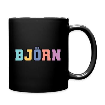 Nom - Björn - Mug uni - noir - Droite