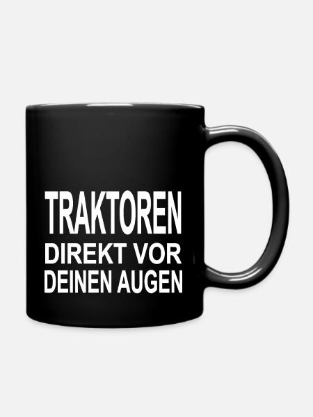 Traktor - Tasse einfarbig - Schwarz