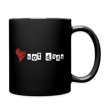 Love hot dads - Tasse einfarbig - Schwarz - Rechts