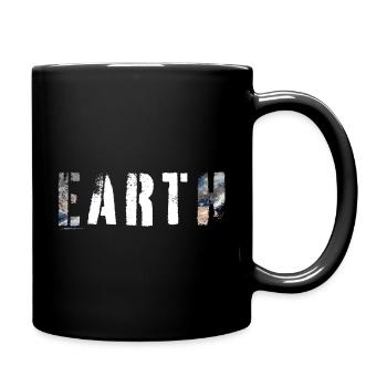 ERDKUNST - Tasse einfarbig - Schwarz - Rechts