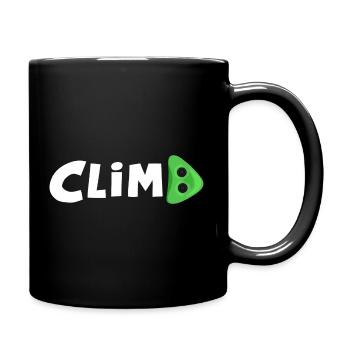 Klettern Kletterhalle Bouldern Vorstieg - Tasse einfarbig - Schwarz - Rechts