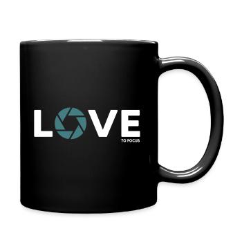 fotograf fotografieren focus objektiv - Tasse einfarbig - Schwarz - Rechts