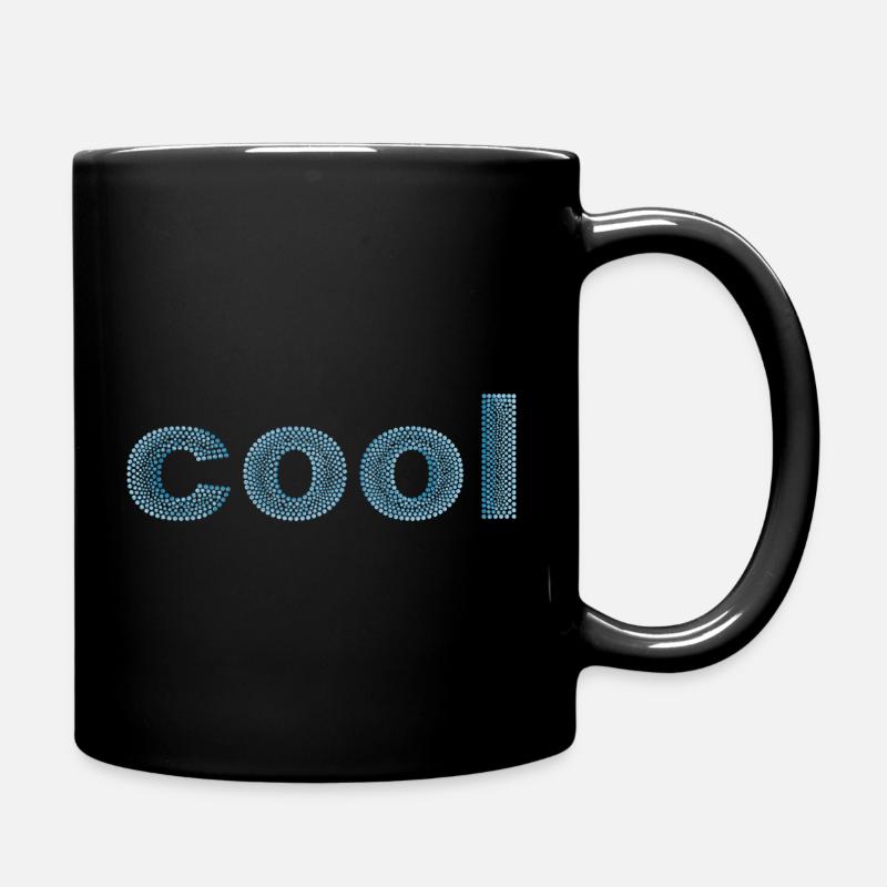 Le mot « cool » pointillé - Mug uni - noir