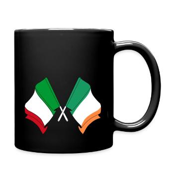 Flag of Italy, Ireland - Full Colour Mug - black - Right