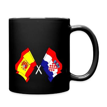 Drapeau de l’Espagne, Croatie - Mug uni - noir - Droite