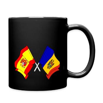 Drapeau de l’Espagne, Moldavie - Mug uni - noir - Droite