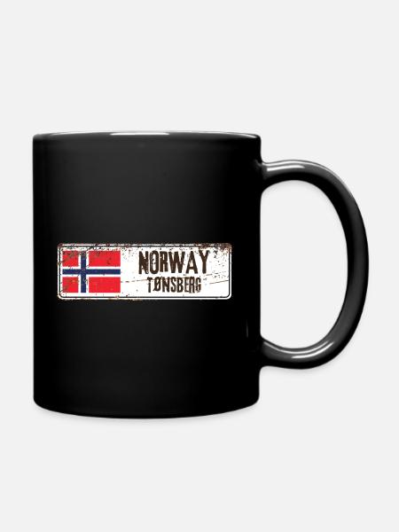 Tönsberg, Norwegen - Tasse einfarbig - Schwarz