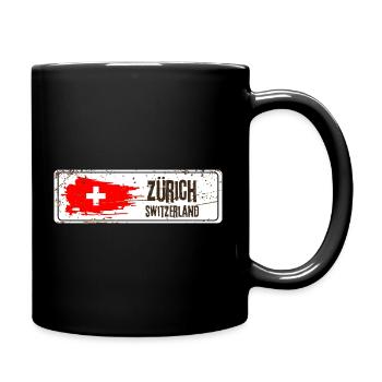Zürich, Suisse - Mug uni - noir - Droite