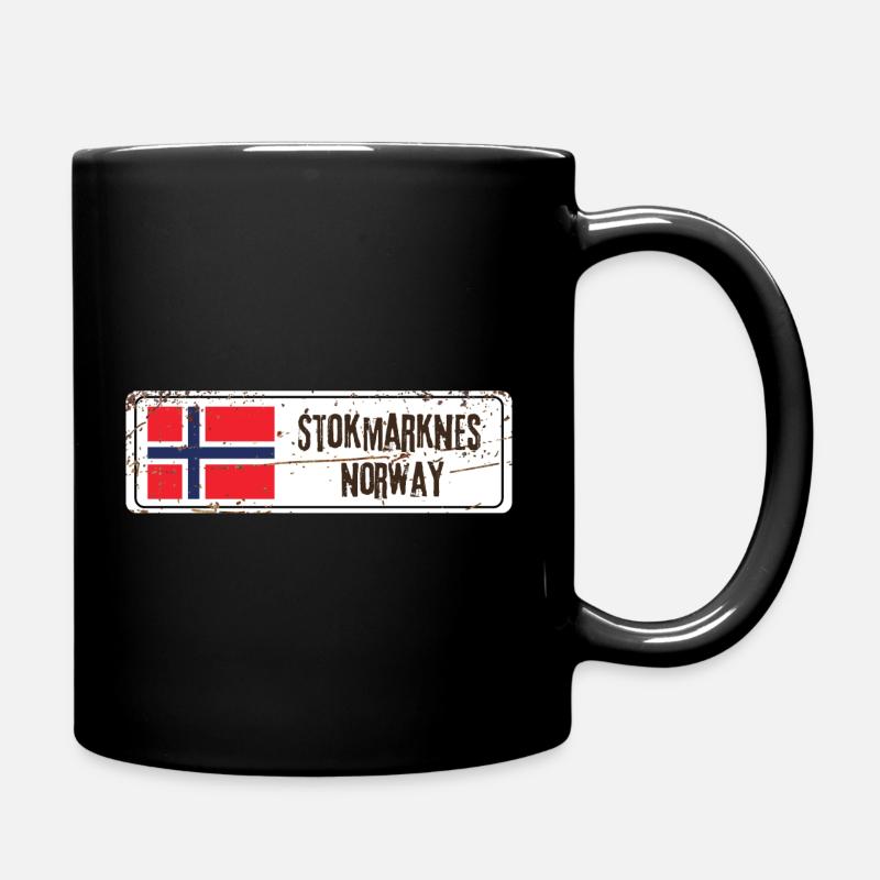Stokmarknes Norway - Full Colour Mug - black