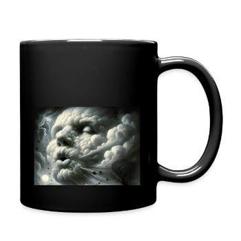 Wind - Tasse einfarbig - Schwarz - Rechts