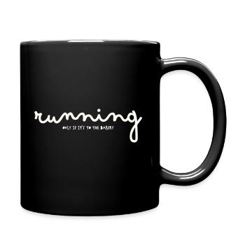 NE COURIR QUE SI C’EST À LA BOULANGERIE - Mug uni - noir - Droite