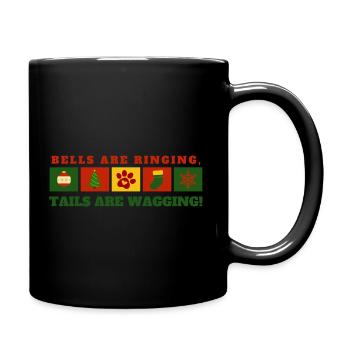 Christmas - Dog - Full Colour Mug - black - Right