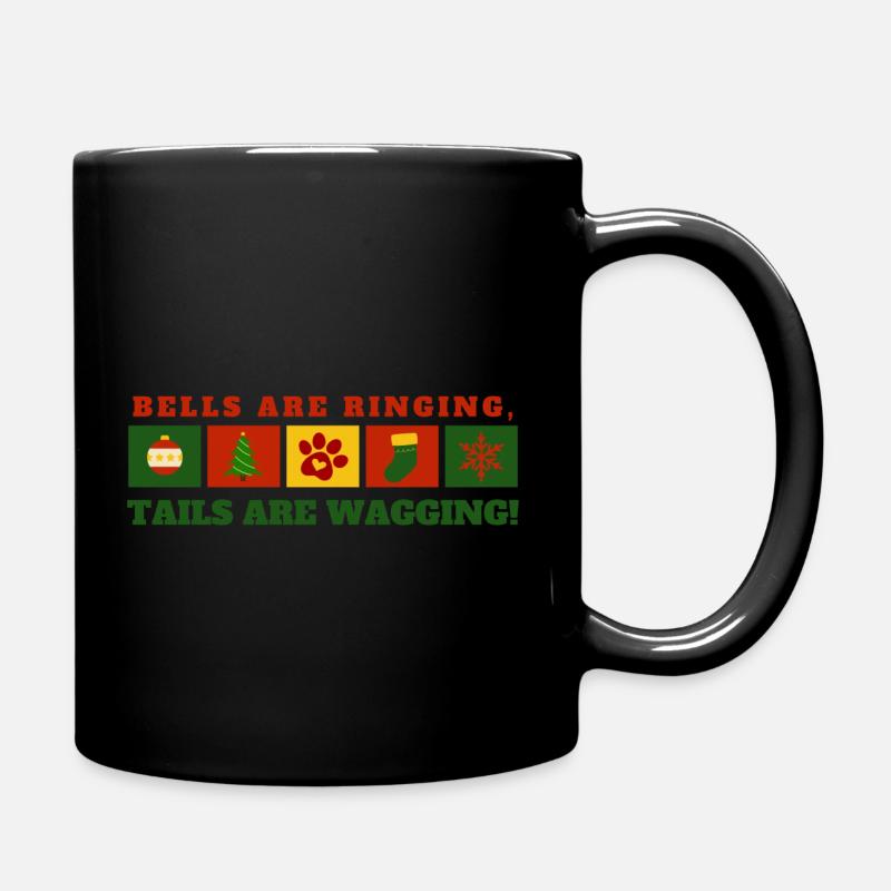 Christmas - Dog - Full Colour Mug - black