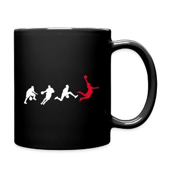Basketball Basketball Player Evolution Dunk - Full Colour Mug - black - Right
